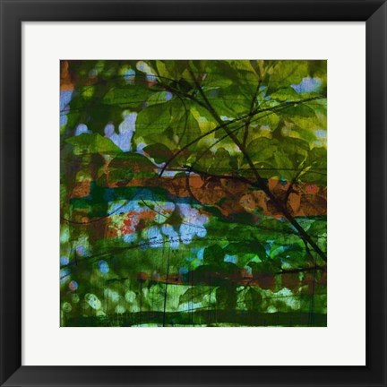 Framed Abstract Leaf Study IV Print