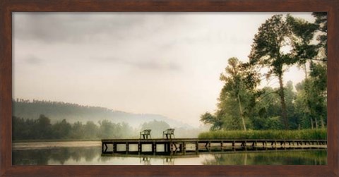 Framed Two Green Chairs Print