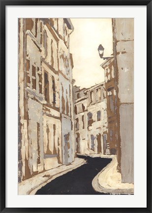 Framed Non-Embellished Streets of Paris II Print