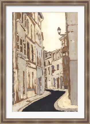 Framed Non-Embellished Streets of Paris II Print