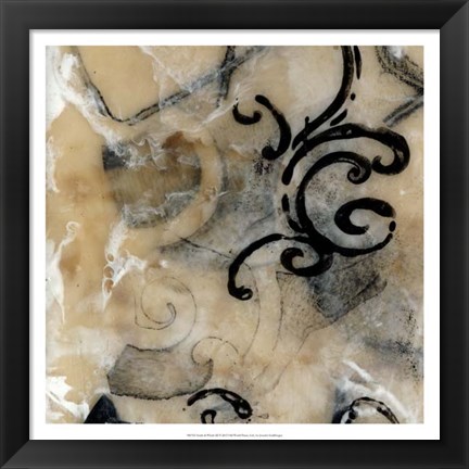 Framed Swirls &amp; Whirls III Print