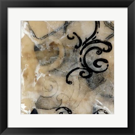 Framed Swirls &amp; Whirls III Print