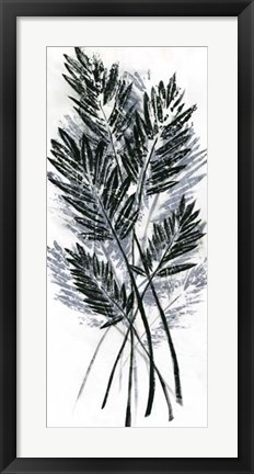 Framed Palm Leaf Fresco I Print