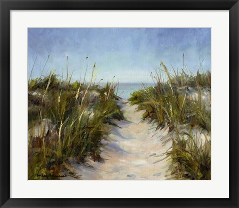 Framed Seagrass and Sand Print