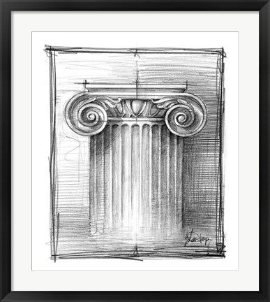 Framed Non-Embellished Decorative Ornament III Print