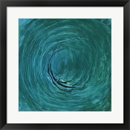 Framed Green Earth IV Print