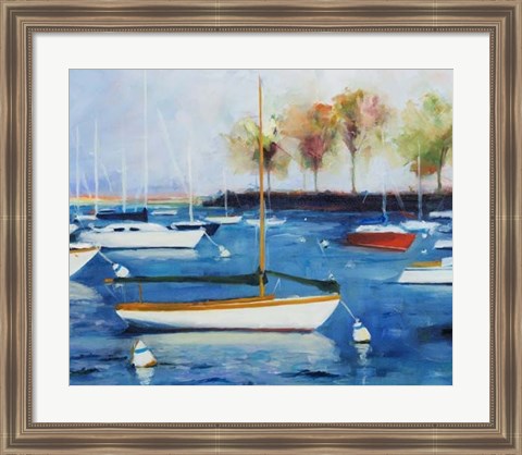 Framed Mooring Basin Print