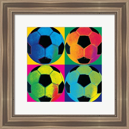 Framed Ball Four-Soccer Print