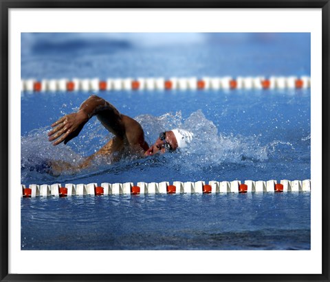 Framed US Navy Swimmer Print