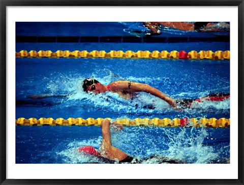 Framed Chad Senior - Modern Pentathlon - swim Print