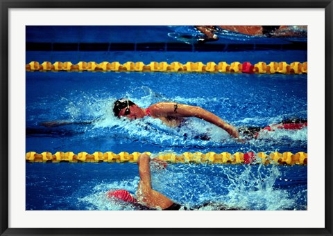 Framed Chad Senior - Modern Pentathlon - swim Print