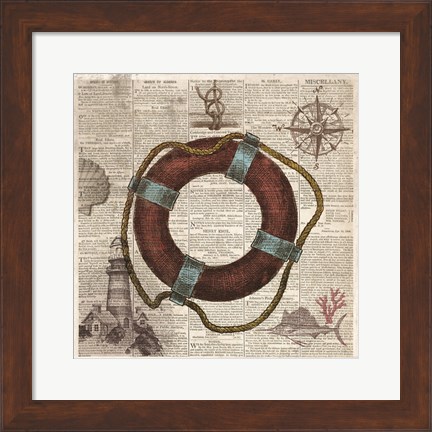 Framed Nautical Collection IV Print