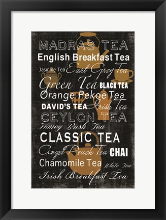 Framed Tea Collection Print