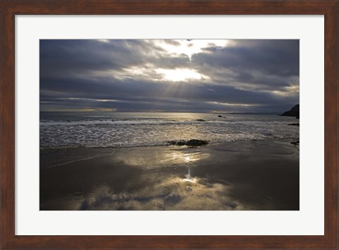 Framed Lady&#39;s Cove, The Copper Coast, County Waterford, Ireland Print