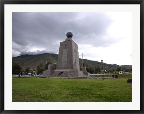 Framed Middle of the World Monument, Mitad Del Mundo, Quito, Ecuador Print