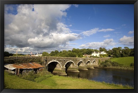 Framed Bridge over the River Ilen near Skibbereen, County Cork, Ireland Print