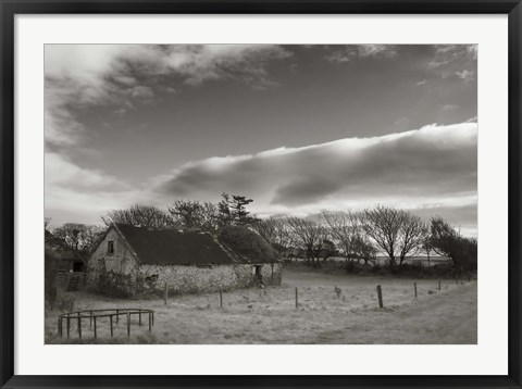 Framed Old Unused Farm near Ballyvooney, The Copper Coast, County Waterford, Ireland Print