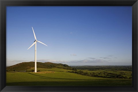 Framed Beallough Windfarm, Above Portlaw, County Waterford, Ireland Print