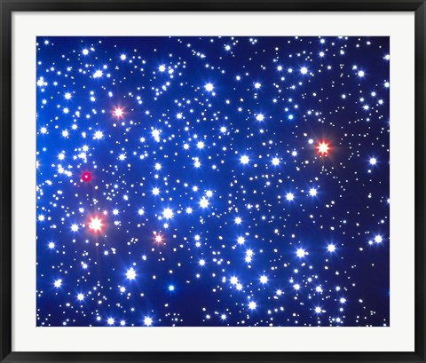 Framed Stars in Space Print