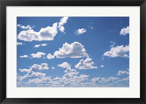 Framed Cumulus Clouds Print