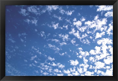 Framed Scattered clouds Print