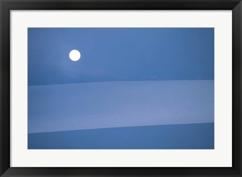 Framed Full Moon in Sky Print