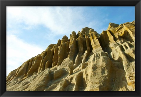 Framed Cliff face between Fillmore and Moorpark, California, USA Print