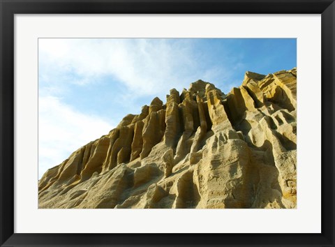 Framed Cliff face between Fillmore and Moorpark, California, USA Print