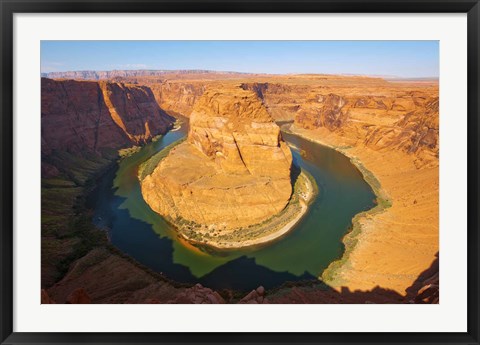 Framed Rock formations at Goosenecks State Park, Utah, USA Print