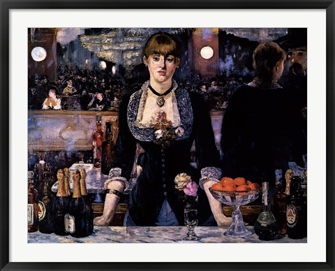 Framed Bar at the Folies-Bergere Print