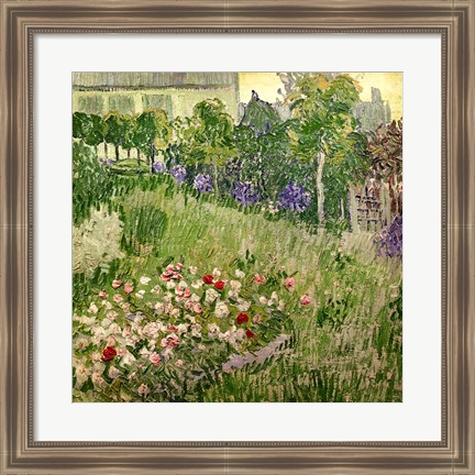 Framed Daubigny&#39;s garden, 1890 Print