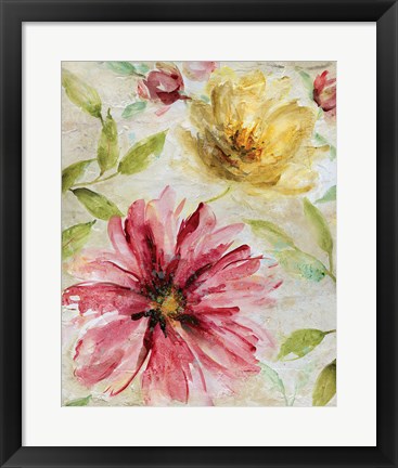 Framed Morning Petals I Print