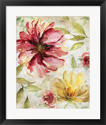 Framed Morning Petals II Print