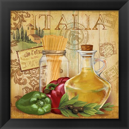 Framed Italian Kitchen II Print