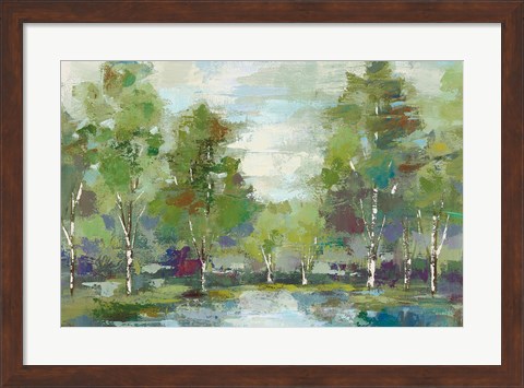 Framed Forest at Dawn Crop Print