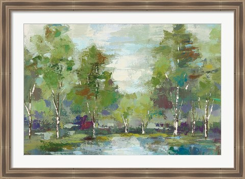 Framed Forest at Dawn Crop Print