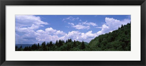 Framed Clouds over mountains, Cherokee, Blue Ridge Parkway, North Carolina, USA Print