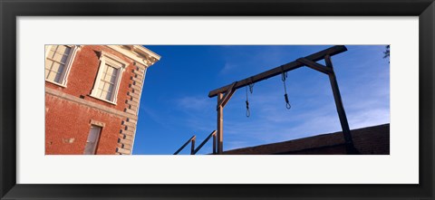 Framed Low angle view of gallows, Tombstone Courthouse State Historic Park, Tombstone, Arizona, USA Print