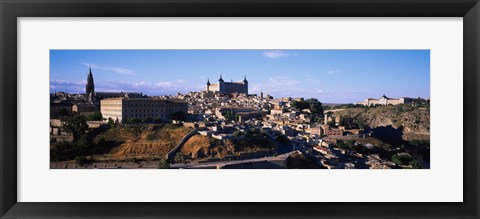 Framed Buildings in a city, Toledo, Toledo Province, Castilla La Mancha, Spain Print