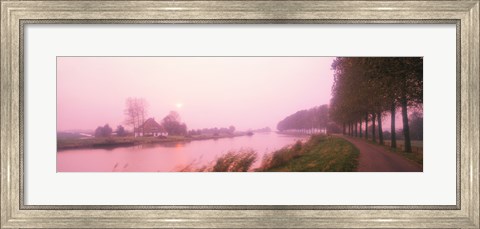 Framed Sunset Pumerend Netherlands Print