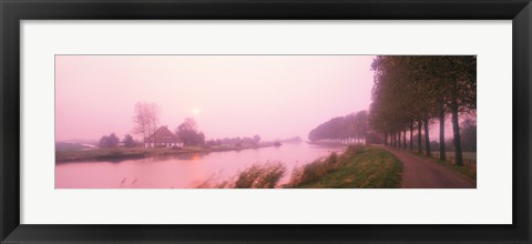 Framed Sunset Pumerend Netherlands Print