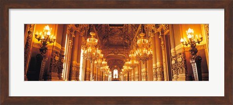 Framed Interior Opera Paris France Print