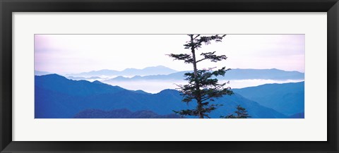 Framed Mountain range, Norikura Gifu Japan Print