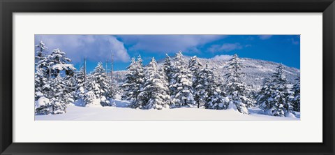 Framed Winter in Chino Nagano Japan Print