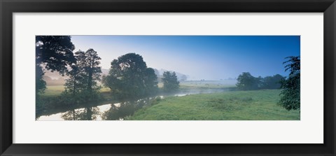 Framed Taw River near Barnstaple N Devon England Print