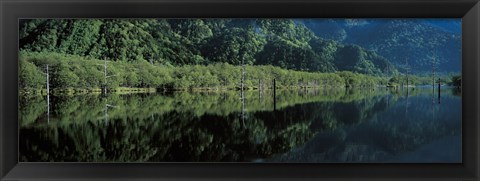 Framed Taishou-Ike Kamikouchi Nagano Japan Print