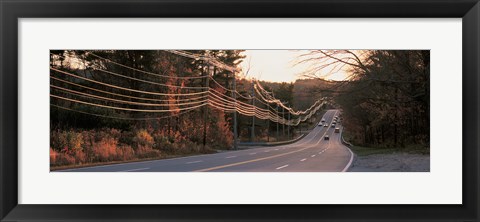 Framed Route 20 MA USA Print