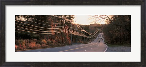 Framed Route 20 MA USA Print