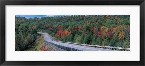 Framed Country road Ontario Canada Print