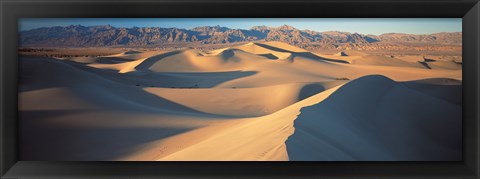 Framed Sunset Mesquite Flat Dunes Death Valley National Park CA USA Print